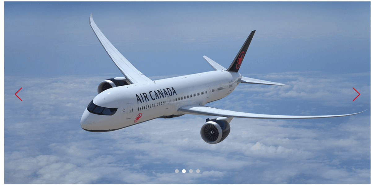 Air Canada in the Sky